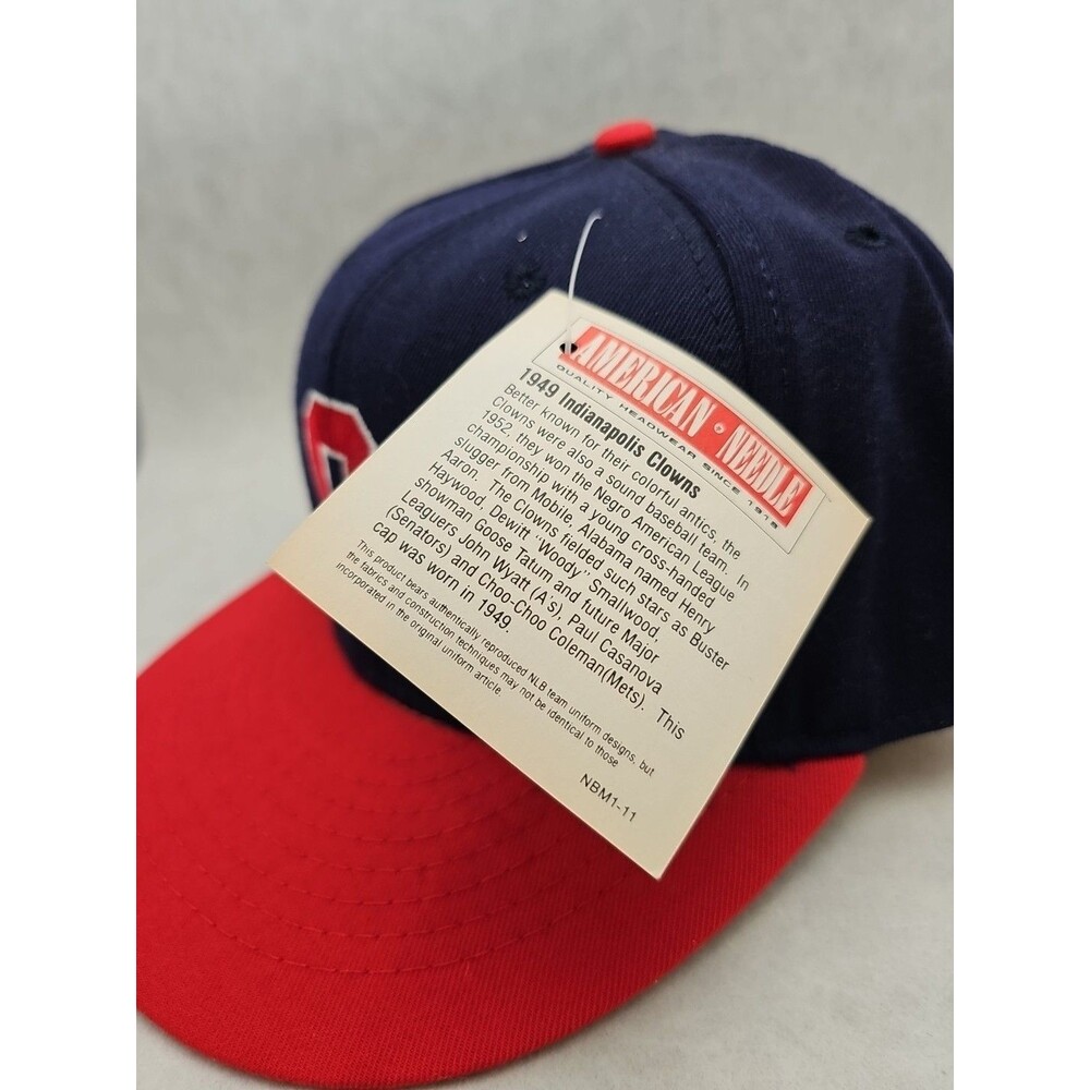 NWT Indianapolis Clowns 1949 Replica American Needle Negro League  Fitted 7 1/2 - Picture 7 of 8